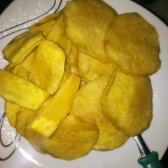 A picture of Deep fried ngwace(sweet potatoes).