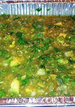 A picture of Chile Verde Avocado Salsa.