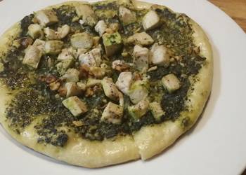 Unique Cuisine Izs Chicken Pesto Pizza Delicious Steady Unique Cuisine Izs Chicken Pesto Pizza Delicious Steady