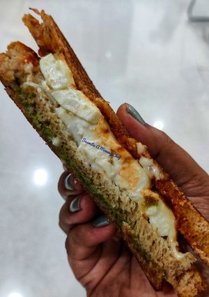 A picture of Tricolour sandwich.