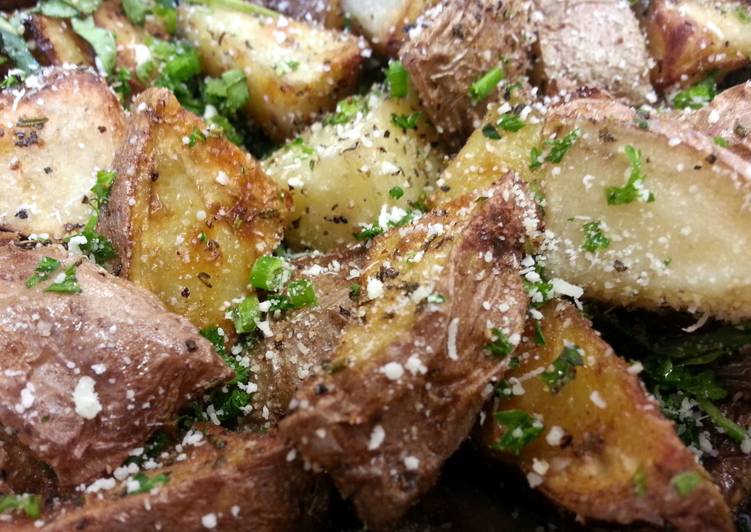 Step-by-Step Guide to Make Favorite Parm &amp; Herb Roast Potatoes