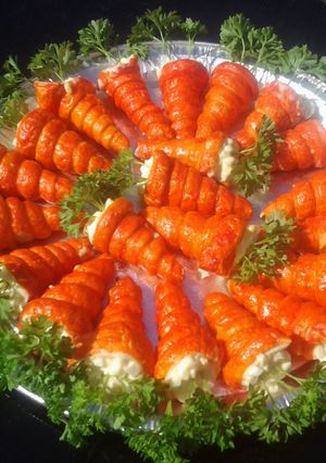 A picture of "Stuffed Carrots".