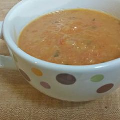 A picture of Tomato Bisque adapted from Rumford Complete Cookbook - 1934.