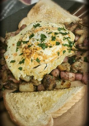 A picture of Cajun Ham Hash.