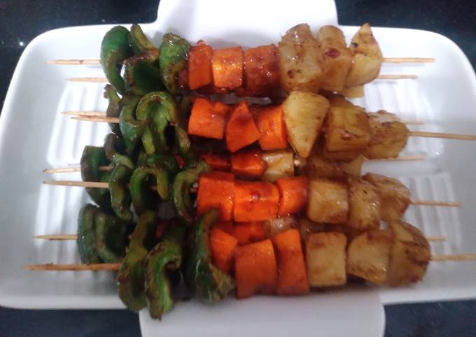 3 colors Grilled veggies