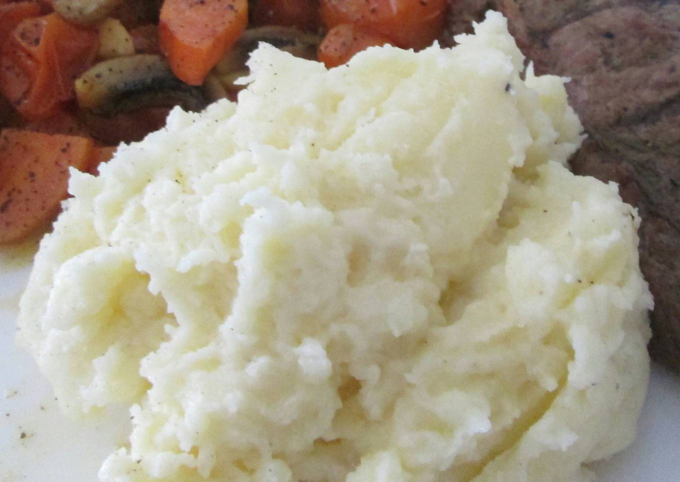 Cream "light" mashed potatoes