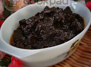 Gambar Daging Masak Hitam