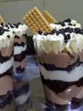 Trifle de chocolate bananas y ron🍫🍌