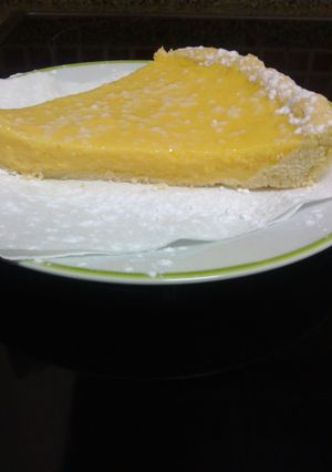Una foto de Tarta de crema de melocotón en Thermomix