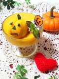 Kabocha Squash Pudding for Halloween
