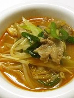 A picture of Easy, Spicy, and Tasty Korean-Style Kimchi Soup.