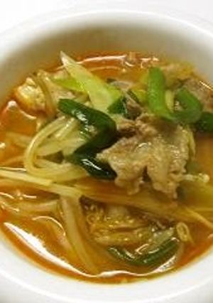 A picture of Easy, Spicy, and Tasty Korean-Style Kimchi Soup.