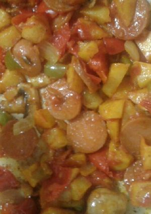 عکسی از دستور خوراک سوسیس