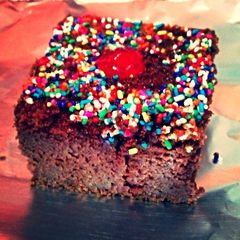 A picture of Moist Chocolate Cake with Coffee.