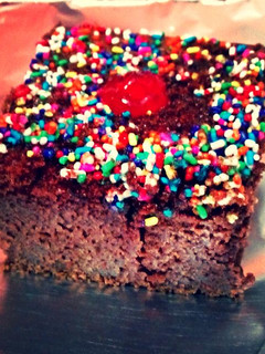 A picture of Moist Chocolate Cake with Coffee.