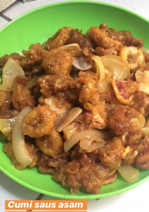 Foto resep Cumi saus asam manis mangga