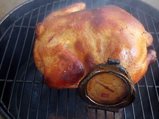 Smoked Szechuan Sweet & Sour BBQ Chicken w/Rosemary & Garlic Roast