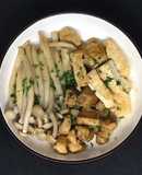 [Giảm cân #D_12] Đậu hũ xào nấm tú châm (123,5calo)