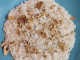 Risotto con Montasio, noci e pepe
