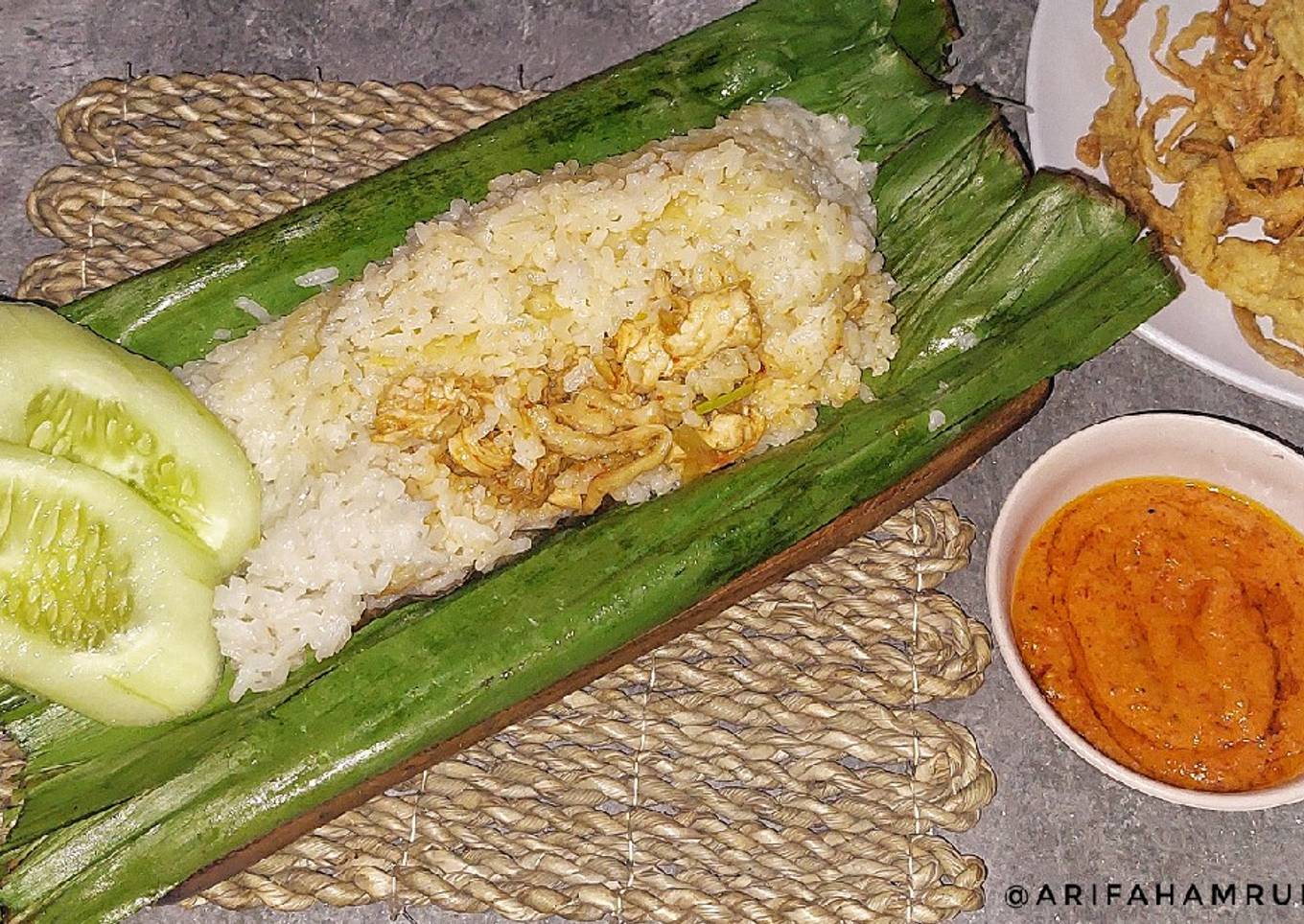 Nasi Bakar Ayam Jamur