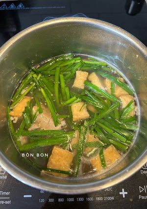 Hình của món Canh Hẹ Đậu Hũ.