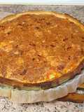 Quiche de beicon caramelizado con puerro