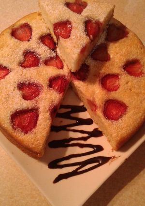 عکسی از دستور کیک توت فرنگی 🐾🍰🍓
