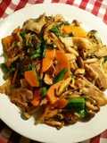 Quick-braised Spicy Hot Pork, Mushrooms and Harusame Bean Noodles