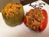 Ground Beef (or Turkey) Stuffed Bell Peppers