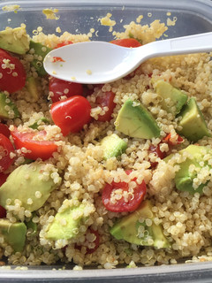 A picture of Kicking Avocado Tomato And Quinoa Salad.