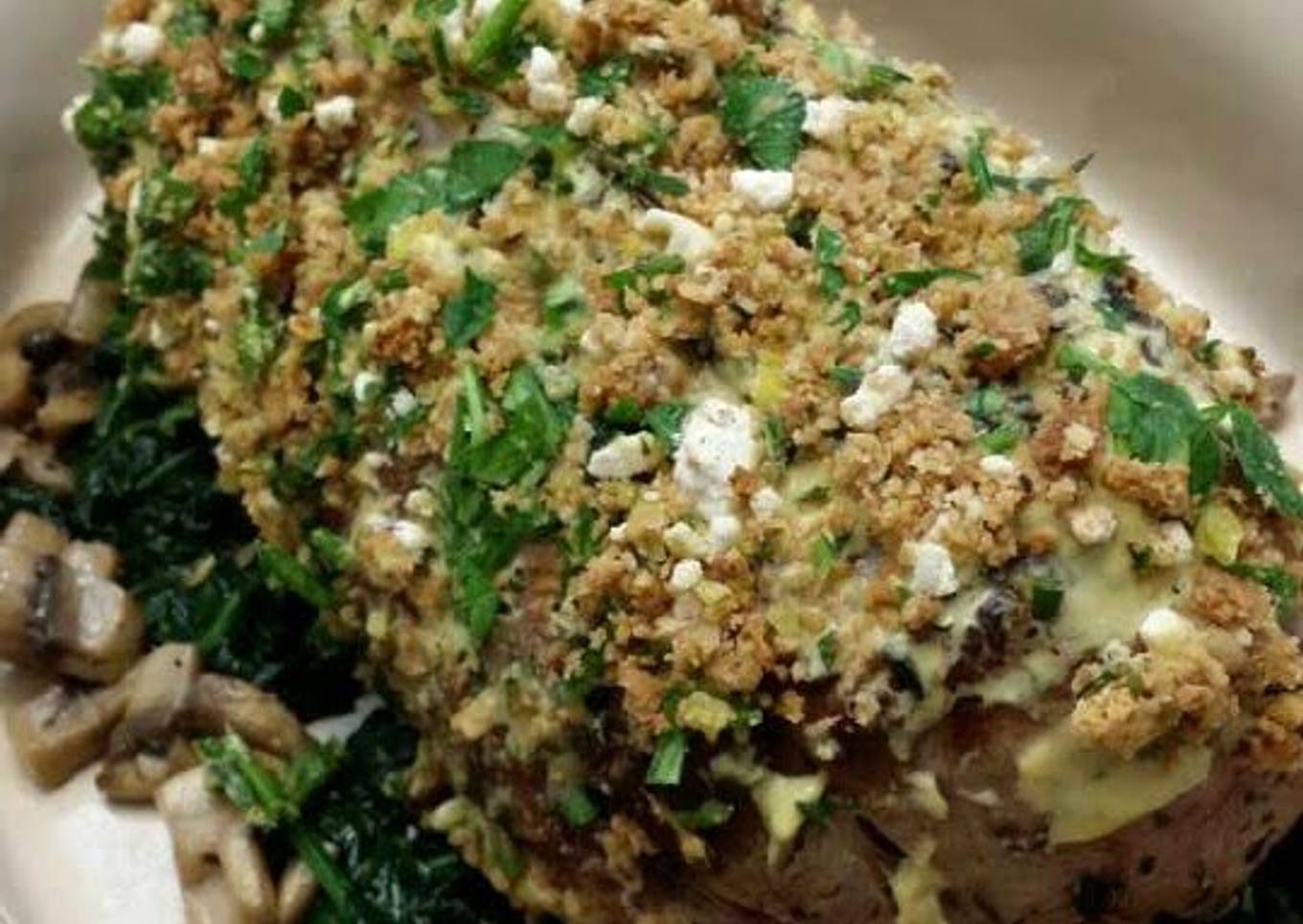 Herb-crusted lamb