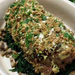 A picture of Herb-crusted lamb.