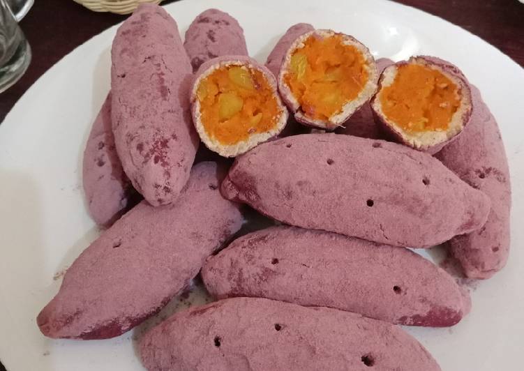 Langkah mengolah Korean Sweet Potato Bread (Gluten Free) yang Lezat Sekali