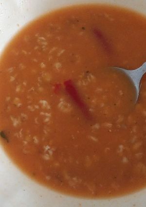 Una foto de Sopa de avena deliciosa