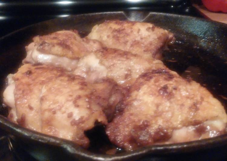 Steps to Make Super Quick Homemade Soy-Brown Sugar Glazed Chicken Thighs