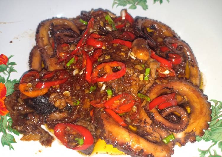 Gurita saus tiram pedas