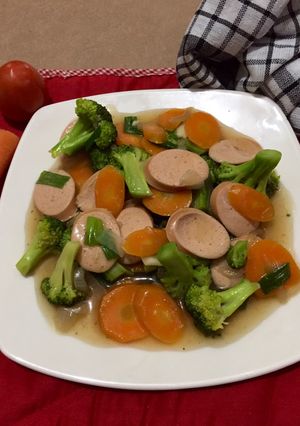 Foto resep Ca Brokoli Wortel Sosis