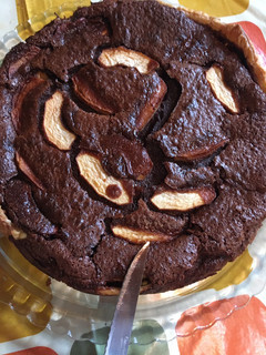 Una foto de Tarta de chocolate con manzana