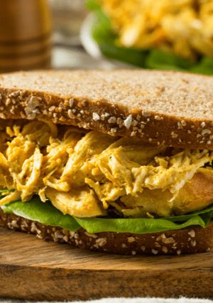 A picture of Coronation Chicken.