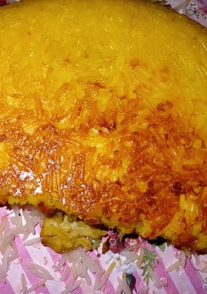 عکسی از دستور ته چین مرغ