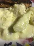 Papas con cinco quesos