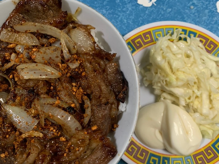 Cara Gampang Membuat Daging grill ala yoshinoya x kintan (beef rice bowl super simple) Anti Gagal
