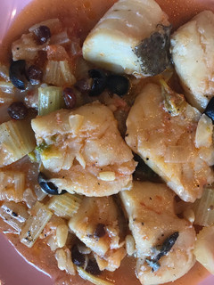 Una foto de Bacalao con apio