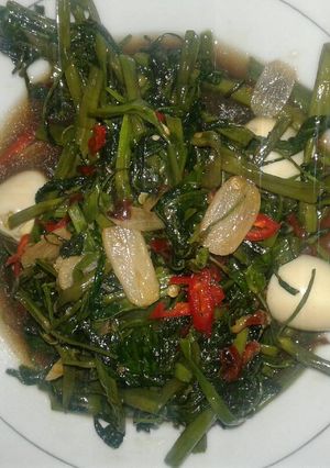 Foto resep tumis kangkung telor puyuh