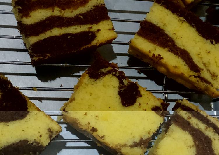 Resep Bolu macan aka marbel cake yang Lezat