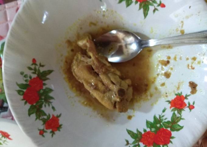 Resep MPASI anti GTM 1th 3 bulan non MSG (ayam kuah bumbu genep) yang Enak