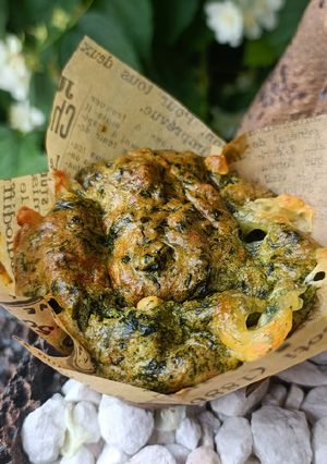 Une photo de 🌱 Muffin épinard Mozzarella