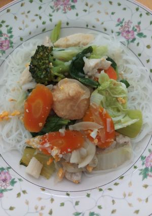 Foto resep Bihun siram ayam