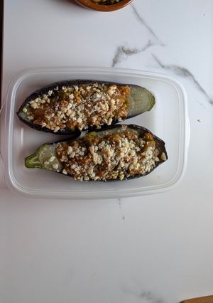 Una foto de Berenjenas rellenas de atún