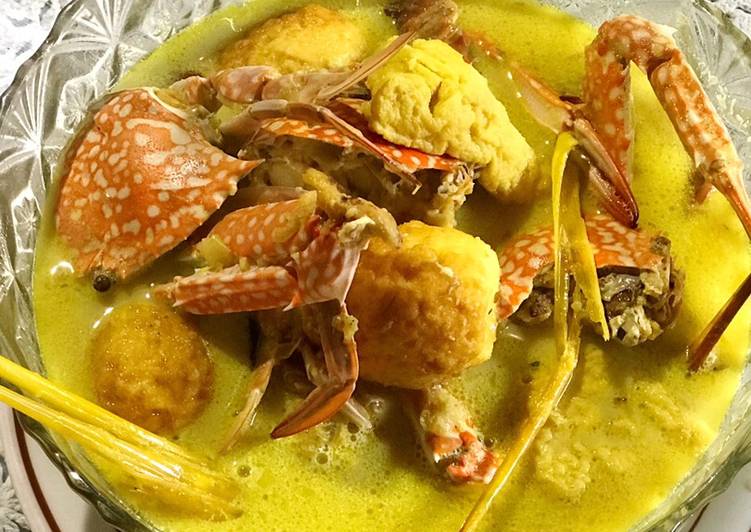 Resep Kare kepiting telur tahu 🦀 Anti Gagal